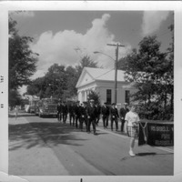 Russell Fire Team and Fire Truck Marching; Huntington Fire Engine