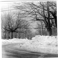 Photograph - Snowscape &#039;Corner at light in Worthington