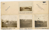 4 photographs, black and white and sepia, golfers at Golf Club and Golf Club Masquerade, 1934