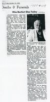 Elsie Venner Bartlett obituary, 1968