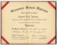 Diploma: Edward Sears Wright, June 19, 1942